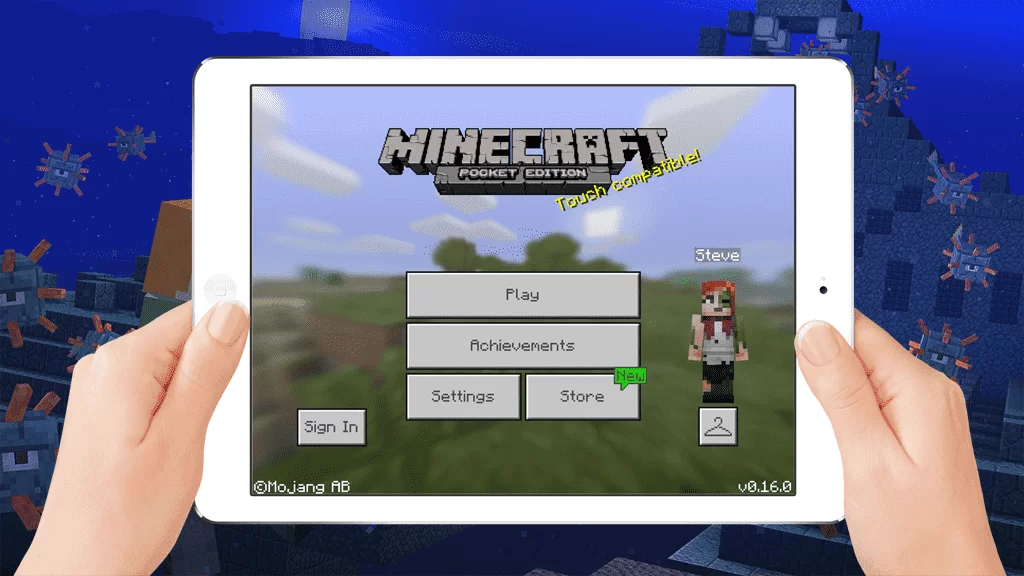 Minecraft 0.16 saor in aisce do android