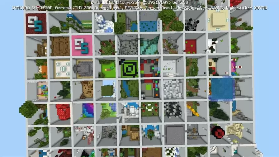 Töltse le a Parkour térképet a Minecraft SG rácshoz