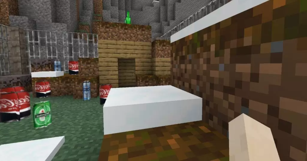 Hajléktalan szoba a Minecraft PE -ben
