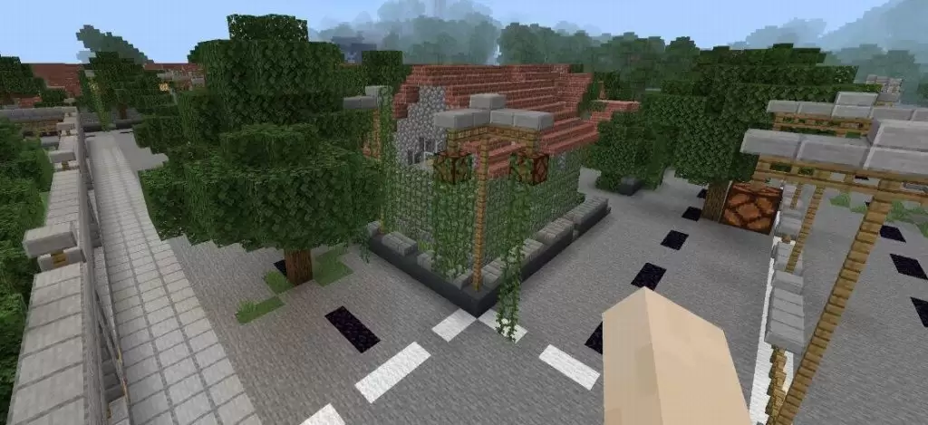 A nukleáris állomás helye a Minecraft PE -ben