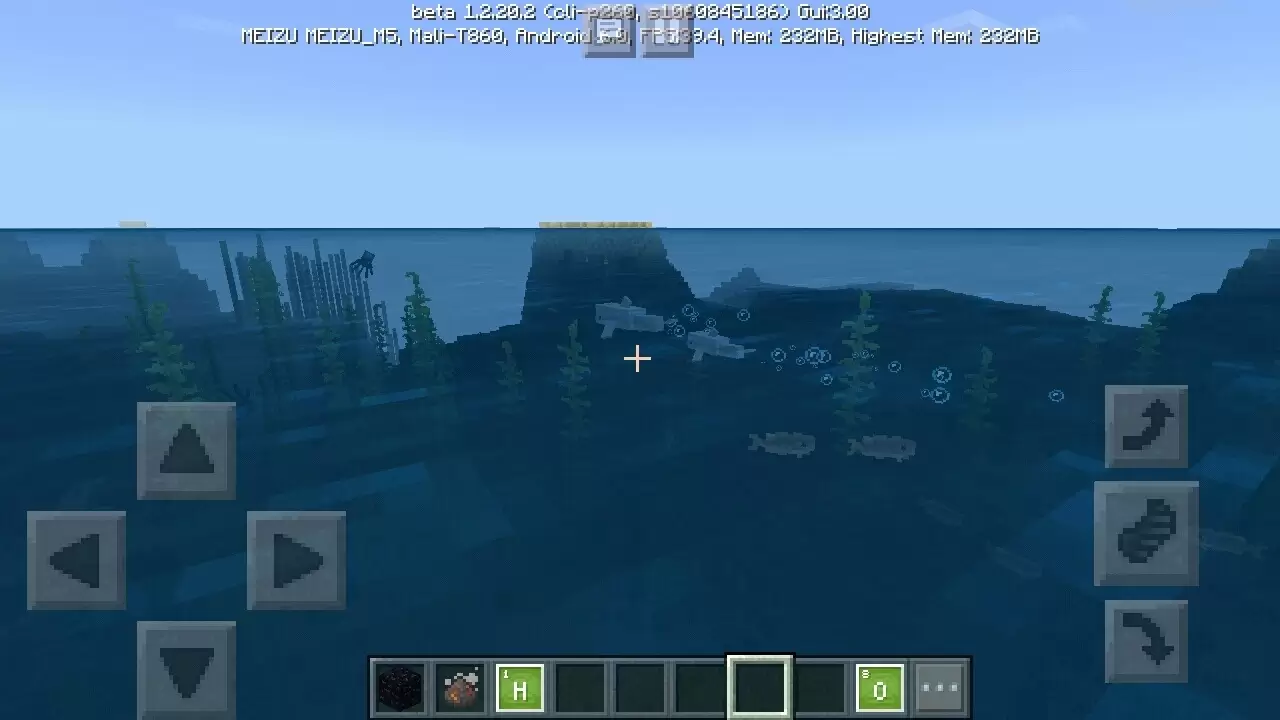 Új víz a Minecraft PE -ben 1.2.20.2