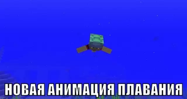 Új úszó animáció Minecraft PE 1.4.0