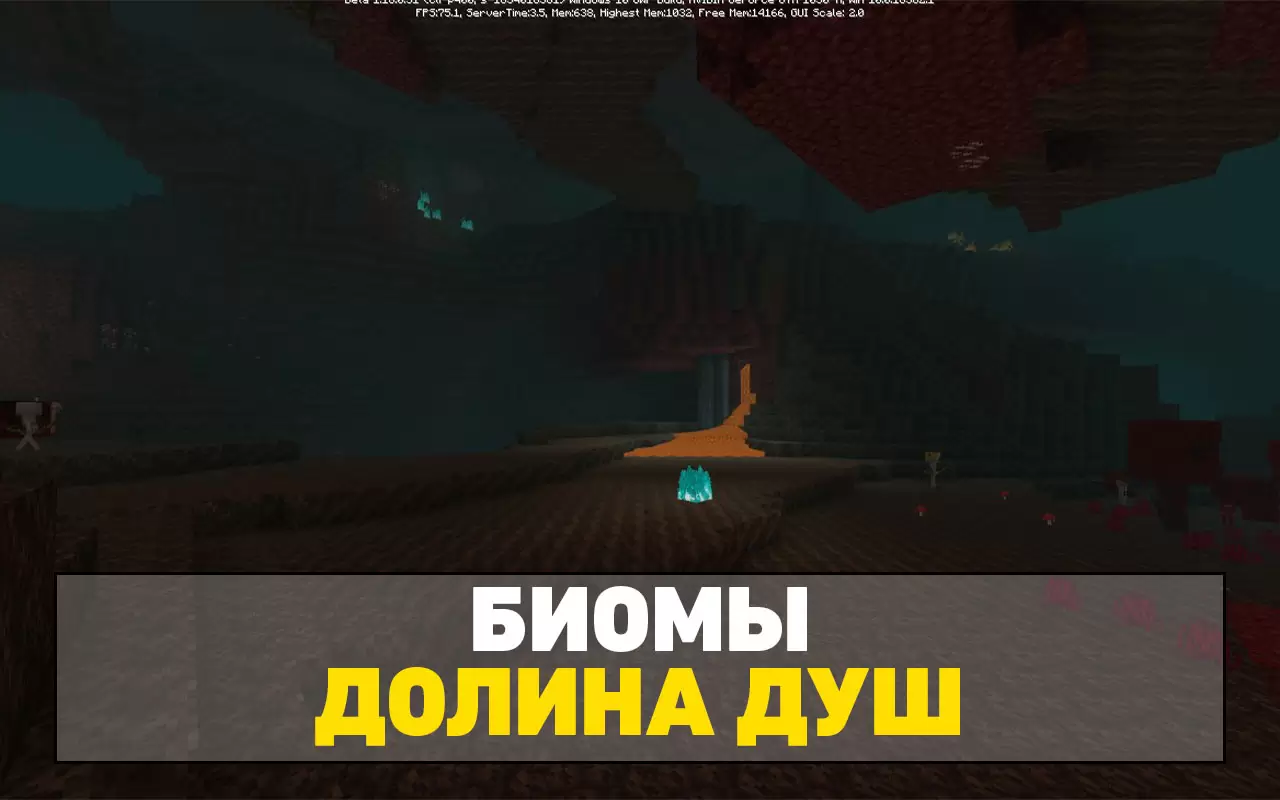 A lelkek völgye a Minecraftban PE 1.16.0.51