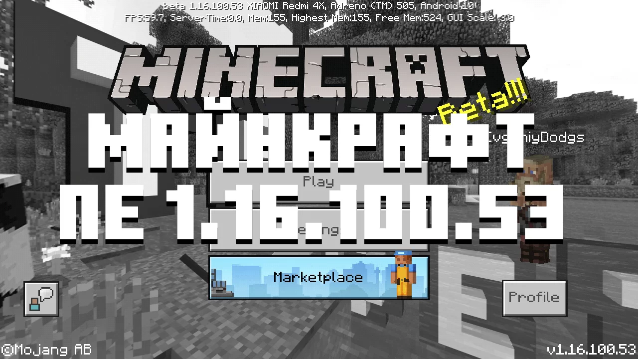 Letöltés Minecraft 1.16.100.53