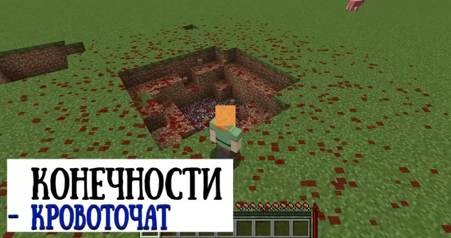 Vér és végtagok a Minecraft PE -ben