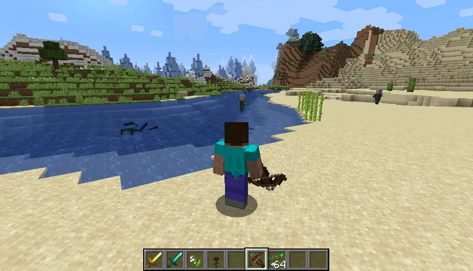 Minecraft java 14. Майнкрафт 1.14 джава. Разбойник без арбалета в майнкрафт. Арбалет майнкрафт. Пирсинг майнкрафт.